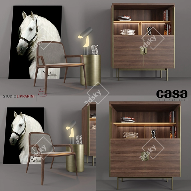 Casa Living Set: Modern Elegance 3D model image 1