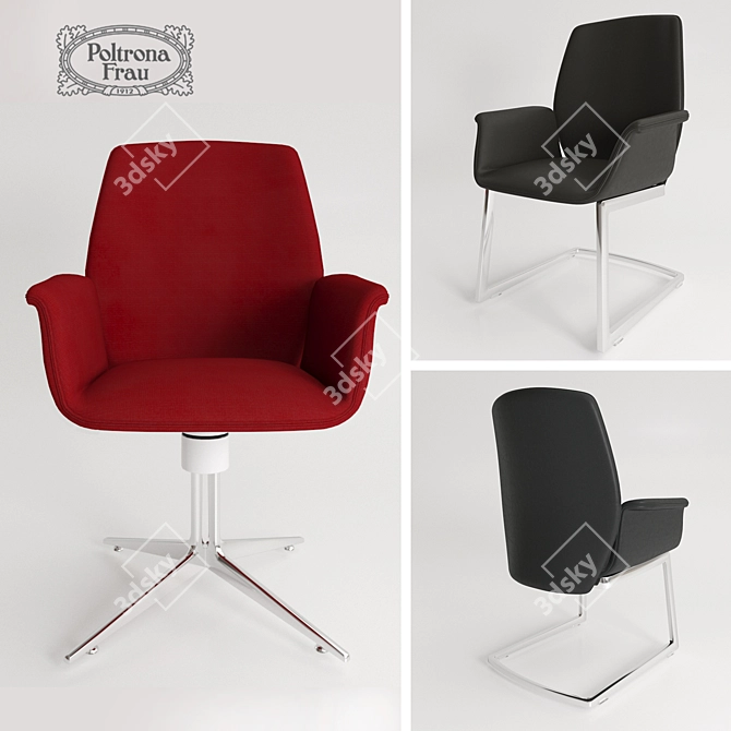 Modern Elegance: Poltronafrau Downtown 3D model image 1