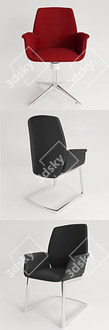 Modern Elegance: Poltronafrau Downtown 3D model image 2