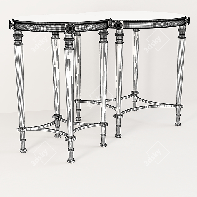 Elegant Cavell Glass Coffee Tables 3D model image 3