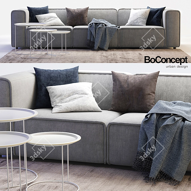 Modern BoConcept Carmo Sofa 3D model image 1