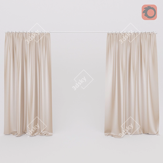 Minimalistic Window Covering 3D model image 1