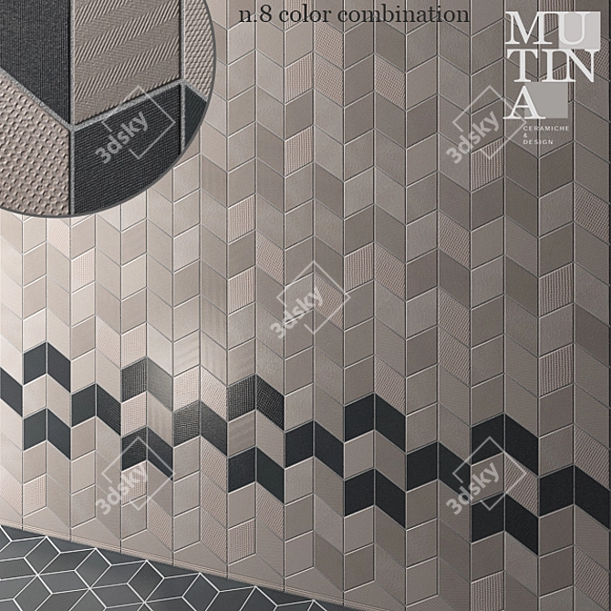 Textile-inspired Tile Collection: Tile TEX by Mutina 3D model image 1