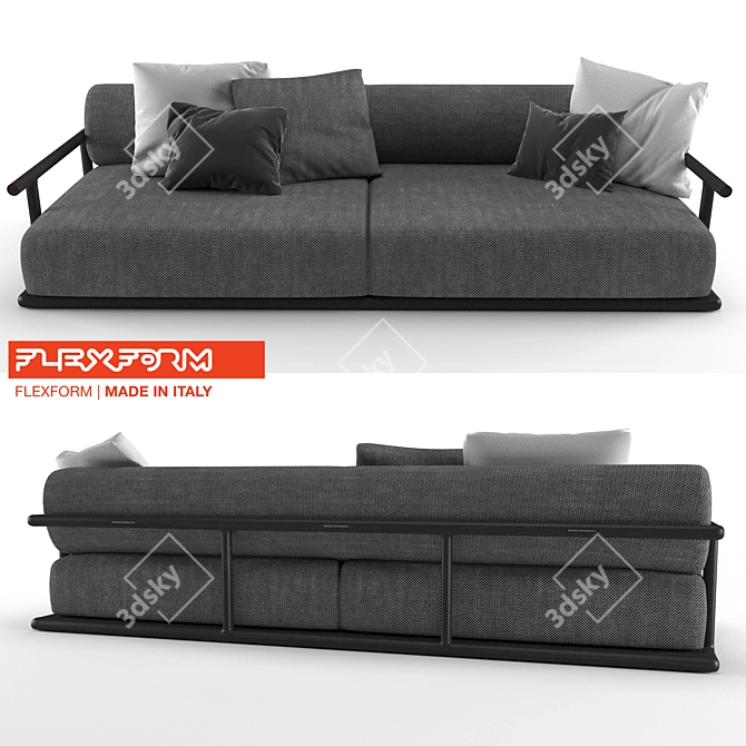 Icaro Mood Flexform Sofa 3D model image 2