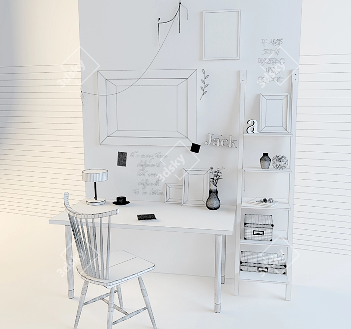 Elegant Home Decor Ensemble 3D model image 3