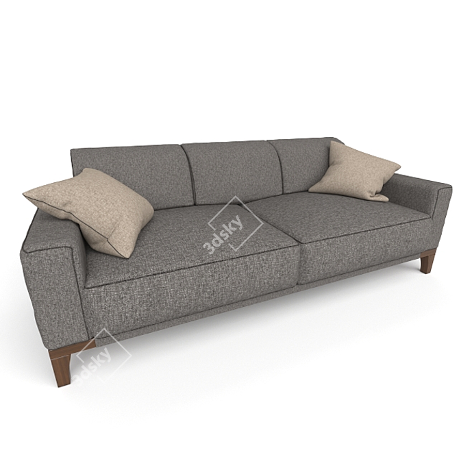 Bormio Sofa: Luxurious Comfort for Your Home 3D model image 1