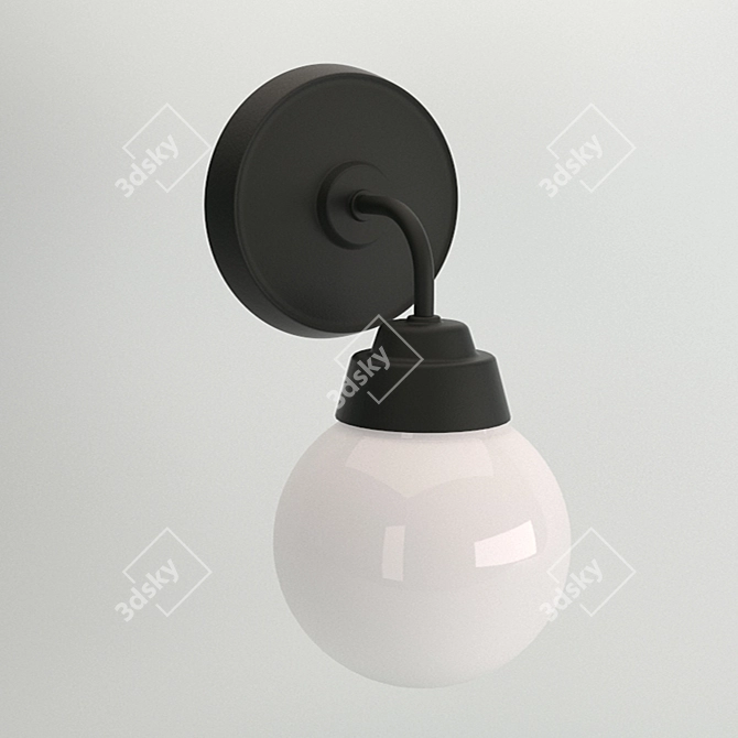 VITEMOLLA - Metal and Glass Table Lamp 3D model image 1