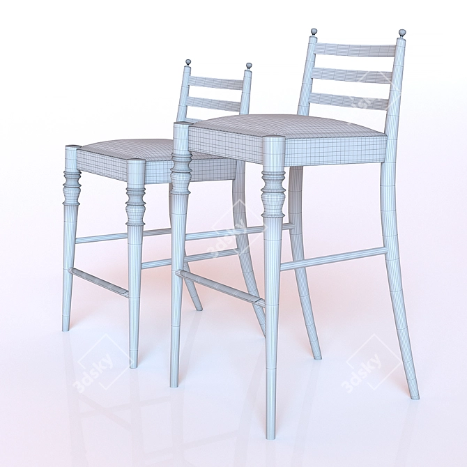 Italian Luxury: Century Chair Collection 3D model image 3