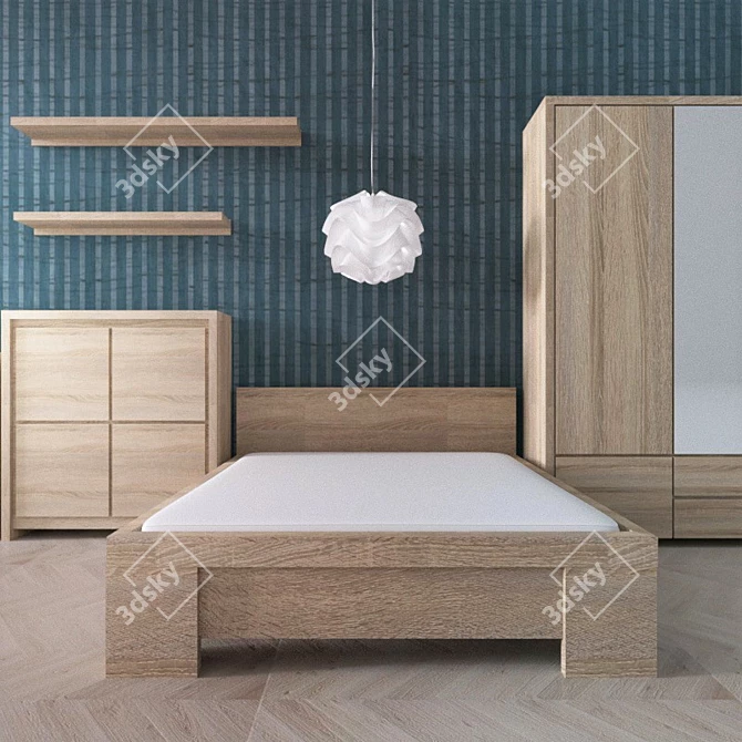 BRW Kaspian Furniture Set 3D model image 2