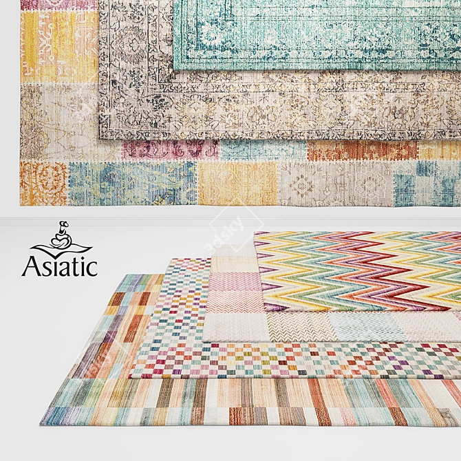 Asiatic Verve Rugs: Modern Elegance for Your Home 3D model image 1