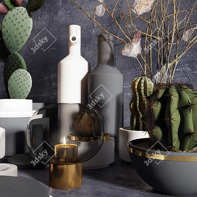 Title: Silent M Home Decor 3D model image 2