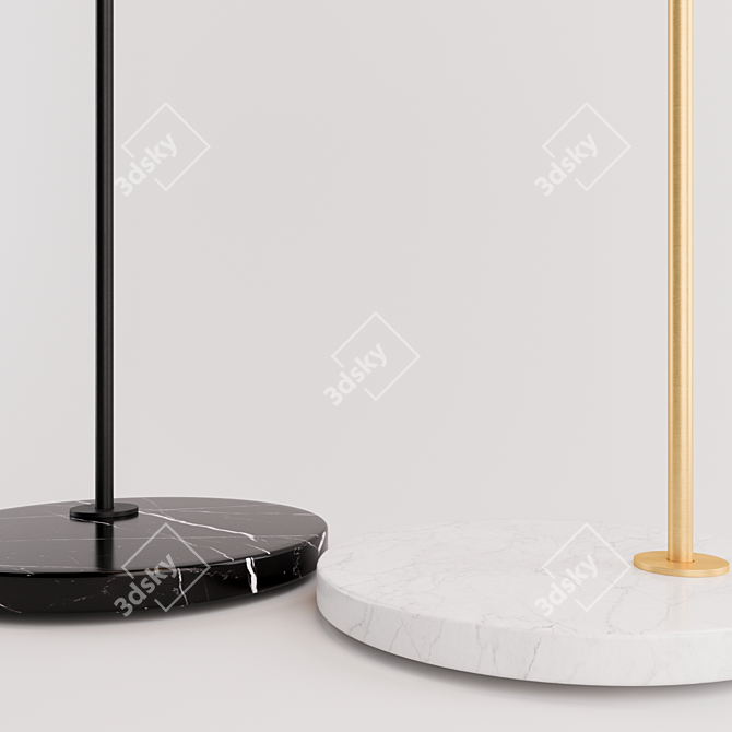 Adjustable Direct Light Floor Lamp 3D model image 3