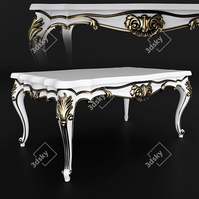 Timeless Elegance: Classic Table 3D model image 1