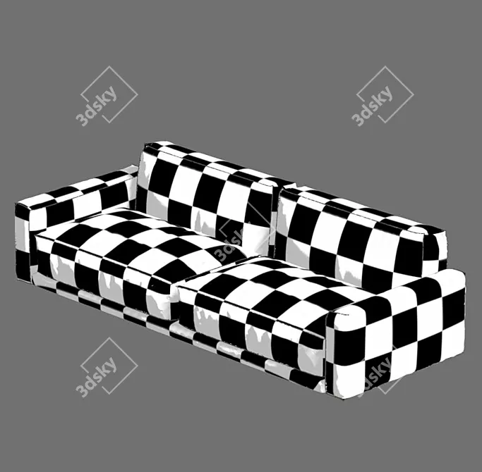 Time Break 2012 Sofa: Modern Design & Ultimate Comfort 3D model image 2