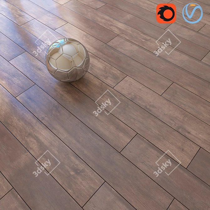 Krono Original Oak Relic Parquet Board 3D model image 1