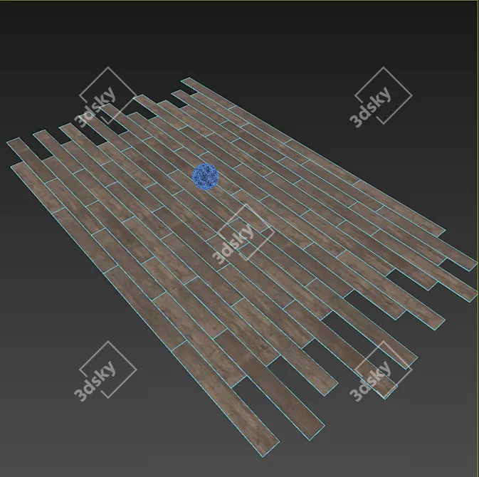 Krono Original Oak Relic Parquet Board 3D model image 2