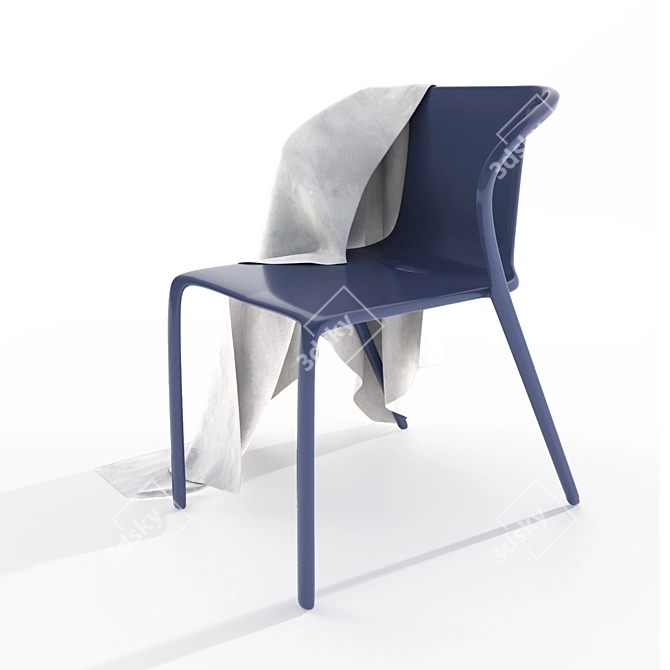 Plastic Air Chair 3D model image 1