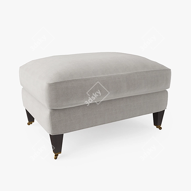  Sleek Essex Ottoman - Mobility and Style 3D model image 2