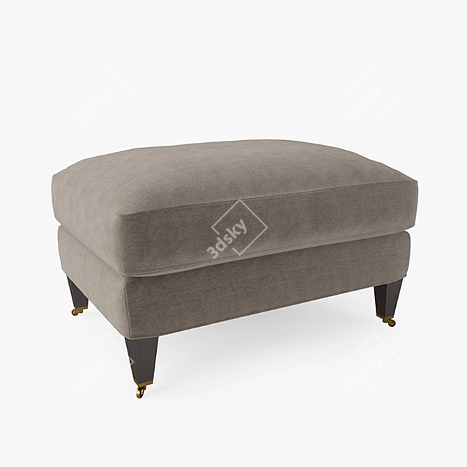  Sleek Essex Ottoman - Mobility and Style 3D model image 3