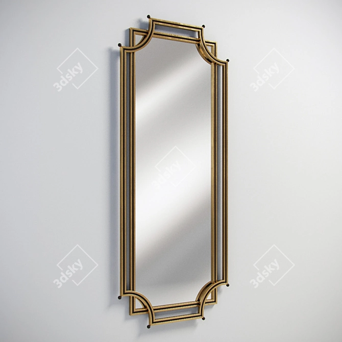 Elegant Chelsea Mirror - Gramercy Home 3D model image 1