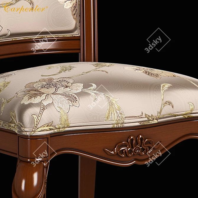 Carpenter Dining Chair: Elegant and Sturdy 3D model image 2