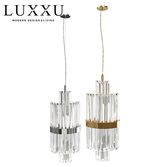 Elegant Liberty Pendant Chandelier 3D model image 1