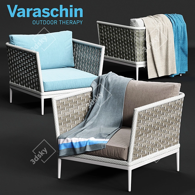 Varaschin ALGARVE Armchair - Modern and Stylish Seating 3D model image 1