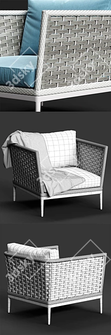 Varaschin ALGARVE Armchair - Modern and Stylish Seating 3D model image 3