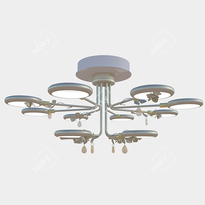 Elegant MW-Light Yvonne Chandelier 3D model image 1