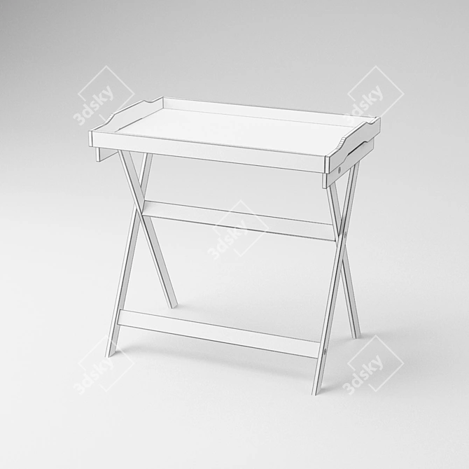 Elegant Servicing Table 3D model image 2