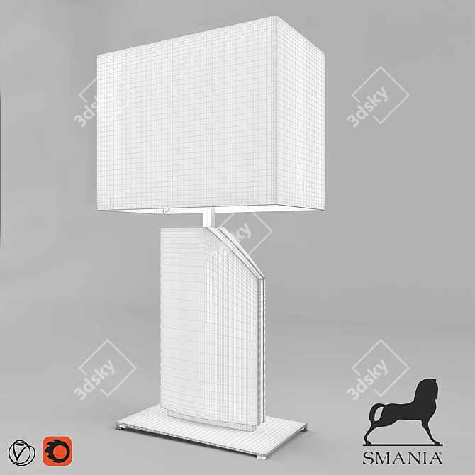 Diamond Veneer Wi Table Lamp 3D model image 2