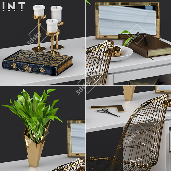 Modern Decorative Ornaments 3D model image 2