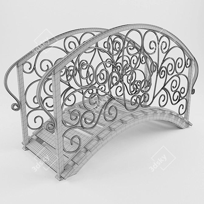 TurboSmooth Bridge: Vray Textured, 840K Polygons 3D model image 2