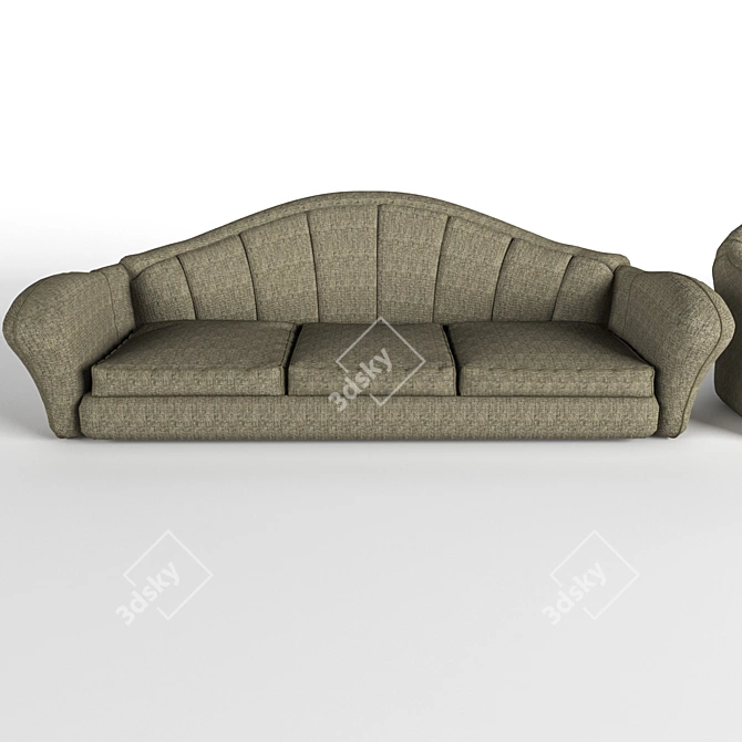 Cozy Comfort Sofa 3D model image 2