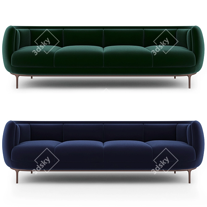 Luxurious Wittmann Vuelta Sofa 3D model image 1