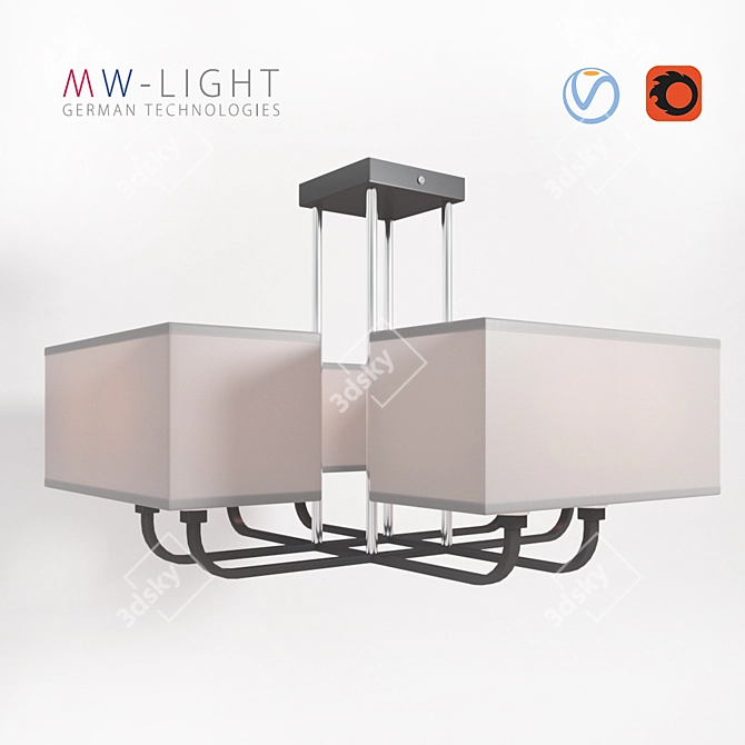 Megapolis Chandelier MW-LIGHT Prato 3D model image 1