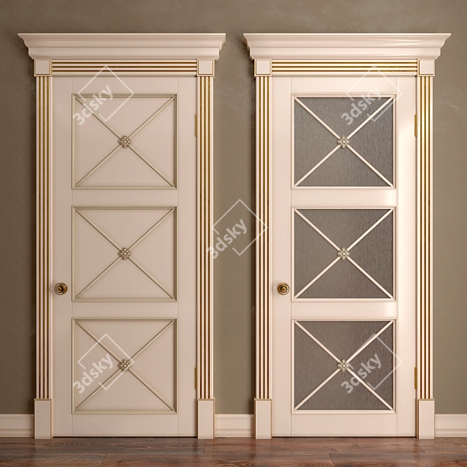 Provencal Door Rim Collection 3D model image 1