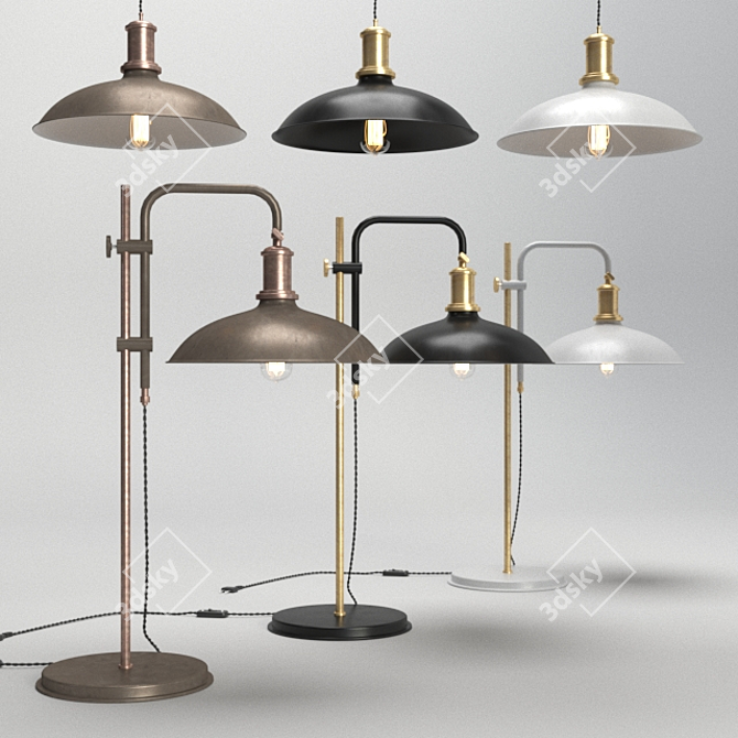 Elegant Lighting by Konsthantverk 3D model image 1