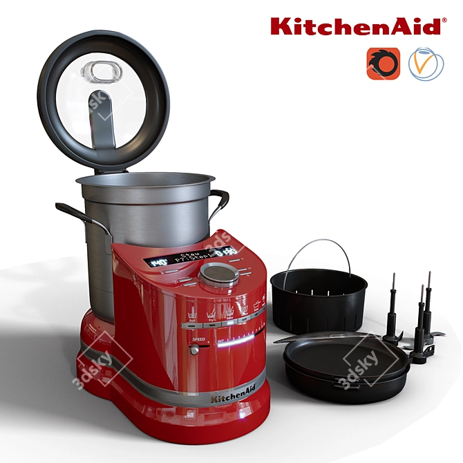 KitchenAid Artisan Kitchen Processor: Efficient and Versatile 3D model image 1