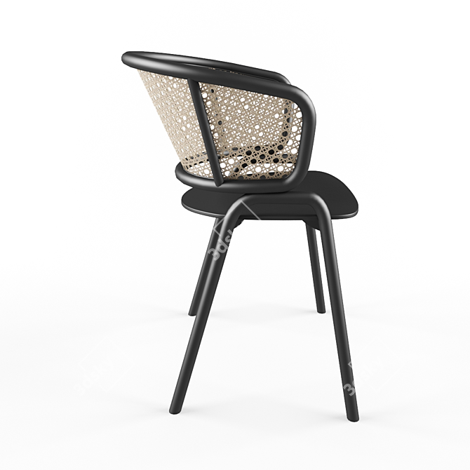 Frantz Designer Chair: Modern Elegance 3D model image 3