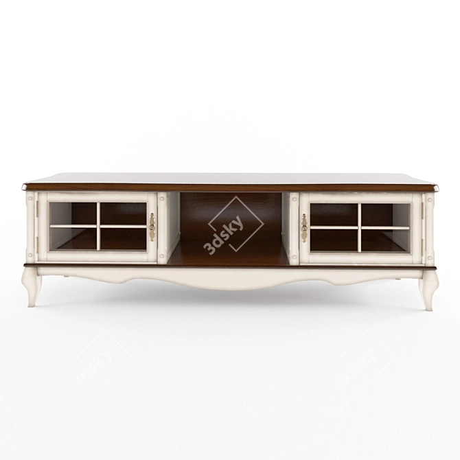 Stylish TV Cabinet VERO - Organize in Style! 3D model image 1