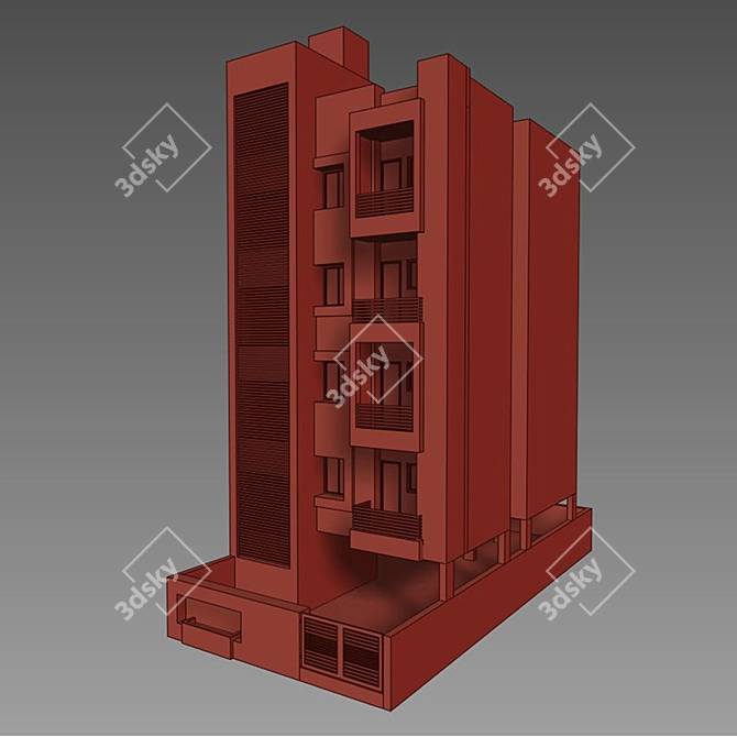 Indian_Residance MultiStory 3D model image 3