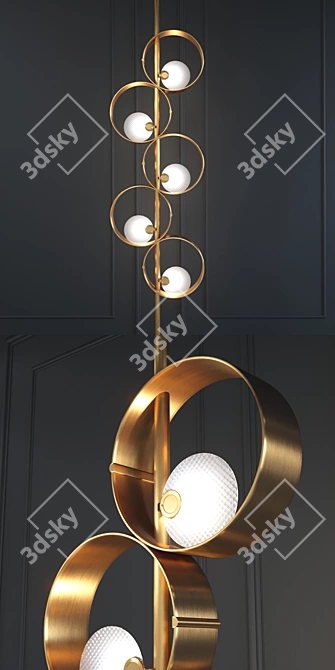 Masiero Sound STL5: Stylish Lighting Fixture with Adjustable Scene 3D model image 2