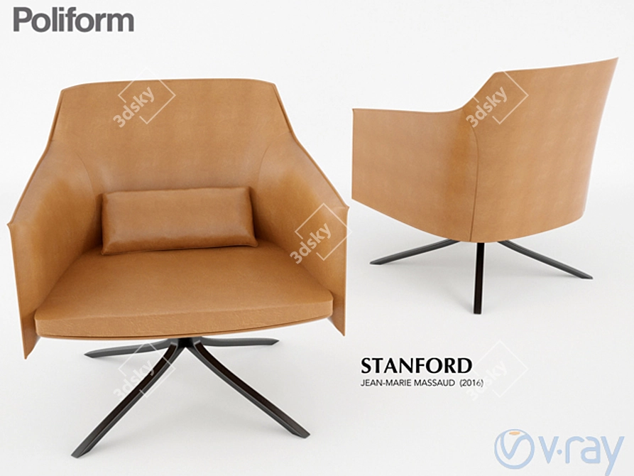 Elevate Your Comfort: Poliform Stanford 3D model image 2