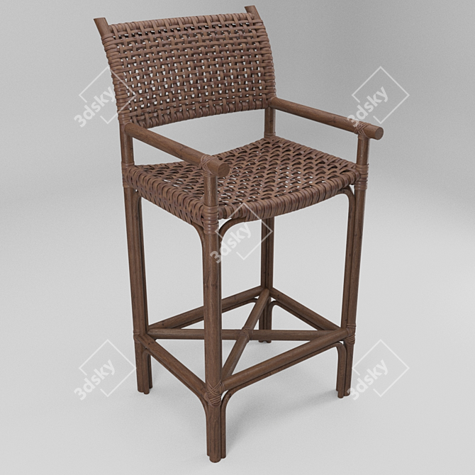 Elegant Kevin Barstool - LaCor 3D model image 1