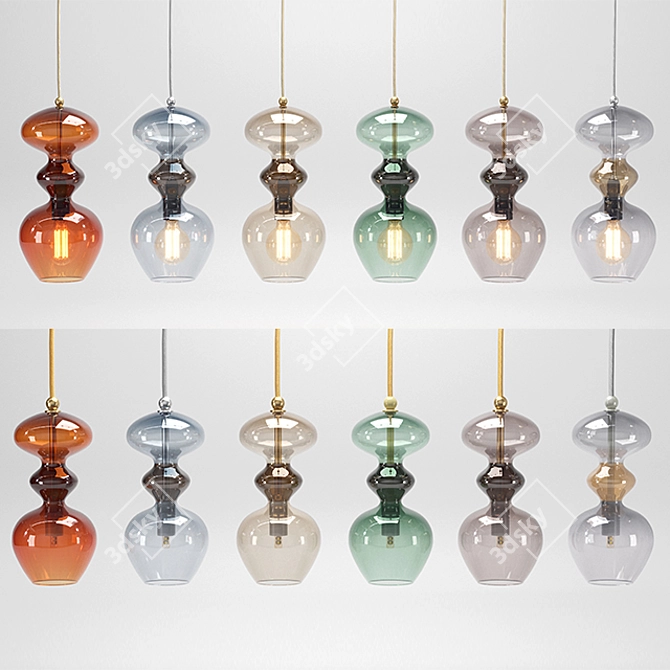 Futura Pendant Lamps: Elegant Lighting Solution 3D model image 1