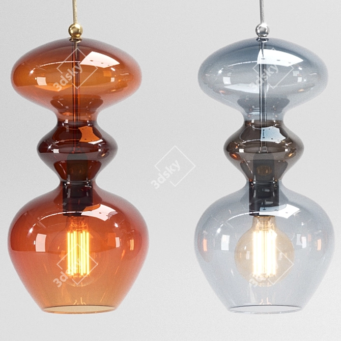 Futura Pendant Lamps: Elegant Lighting Solution 3D model image 2