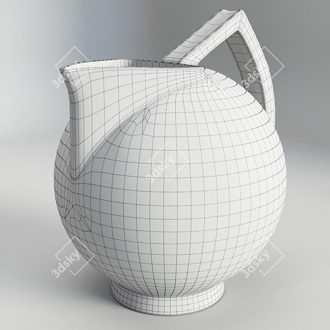 Elegant Fajans Pitcher by Dahlskog 3D model image 3