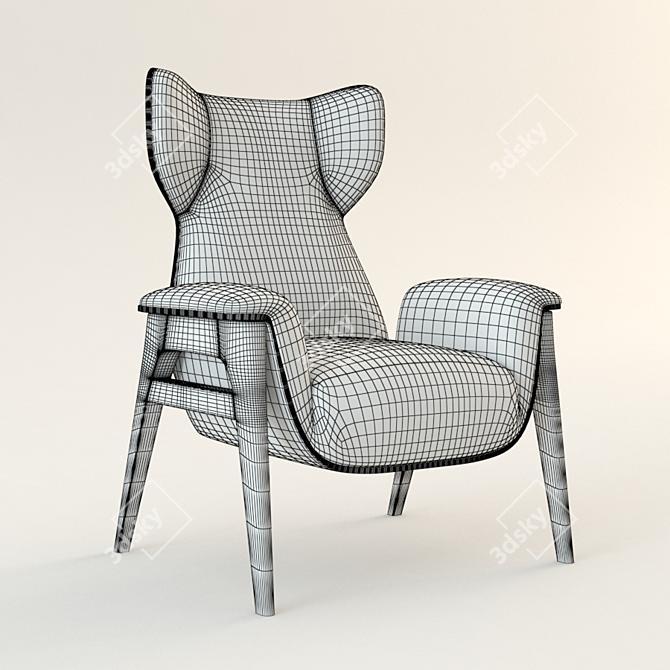 Luxurious Fendi Casa Cerva Chair 3D model image 3