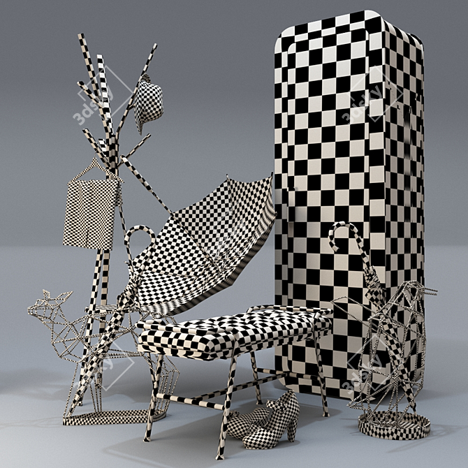 Entrancing Anteroom Set 3D model image 2